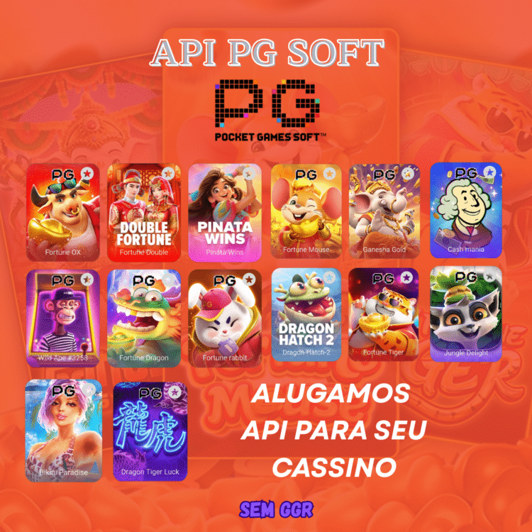 Aluguel de Api PGSOFT 16 jogos 30 Mensal