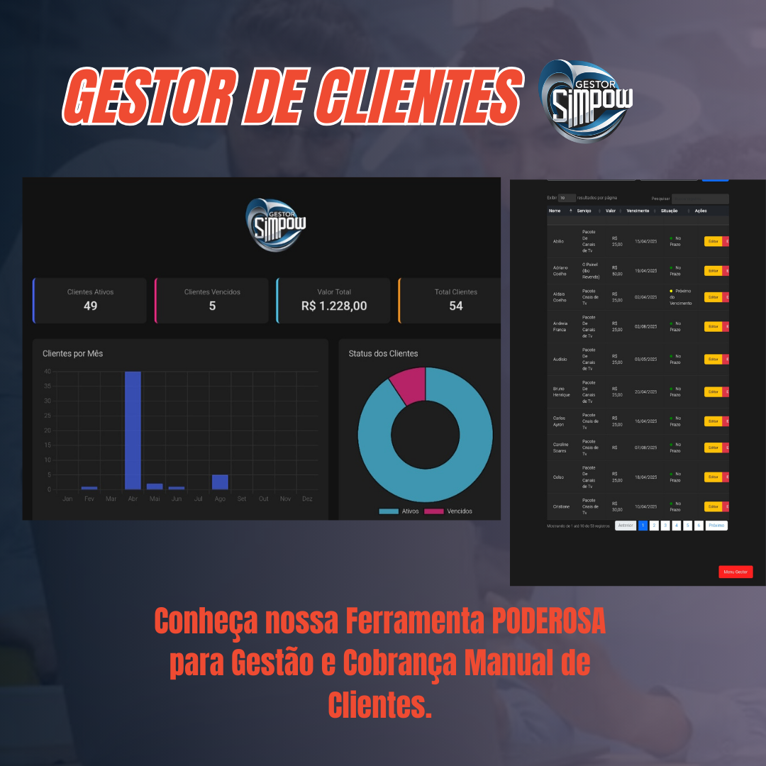 Script Gestor de clientes Api Manual