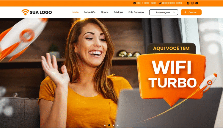 Templete site wordpress para provedores de internet