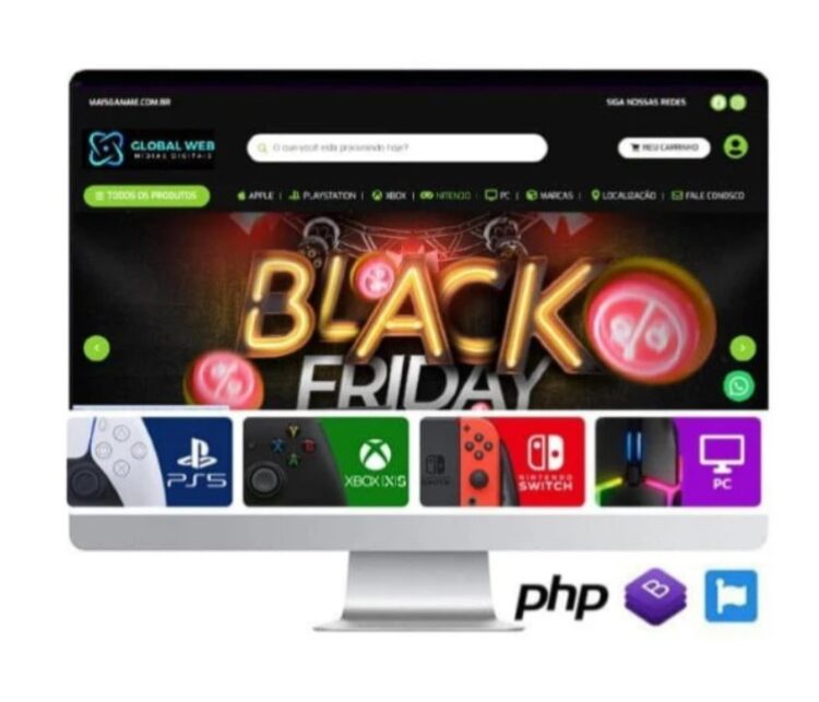 Loja Virtual Em Wordpress Responsiva Woocommerce - Mercado P