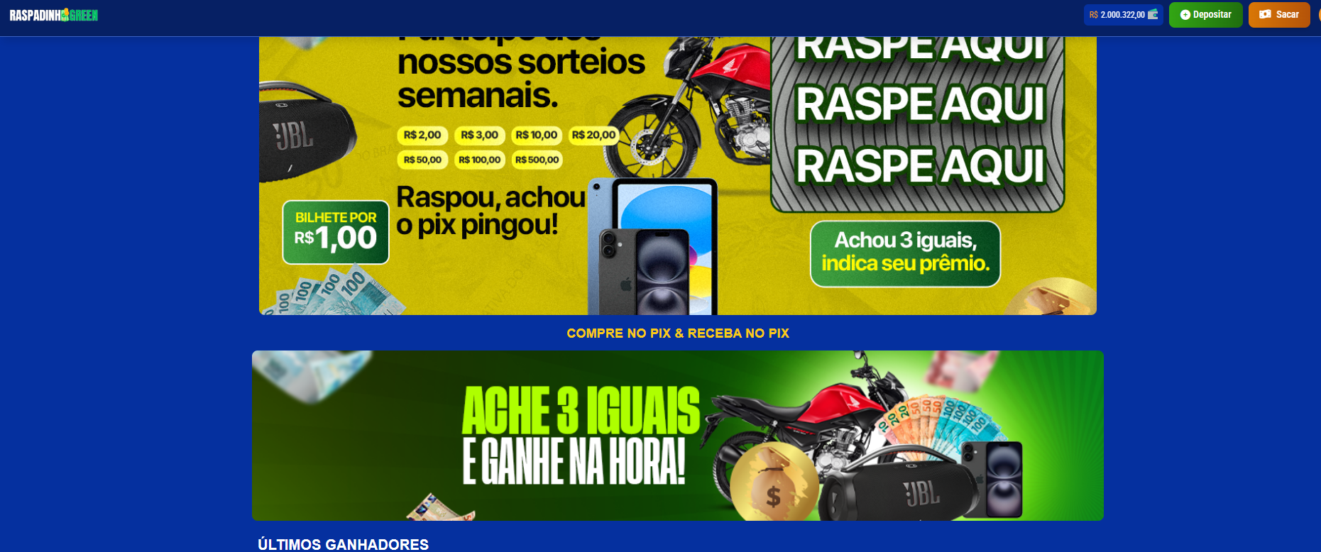 Script de Raspadinha Online