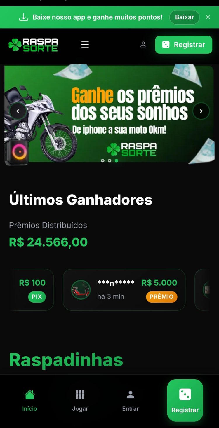 Script de Raspadinha Online 2025 - 100% Atualizado